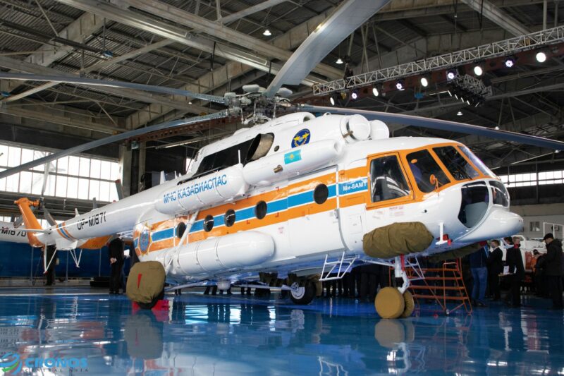 В Алматы прошла презентация первого вертолета казахстанской сборки Ми-8АМТ В Алматы прошла презентация первого вертолета казахстанской сборки Ми-8АМТ