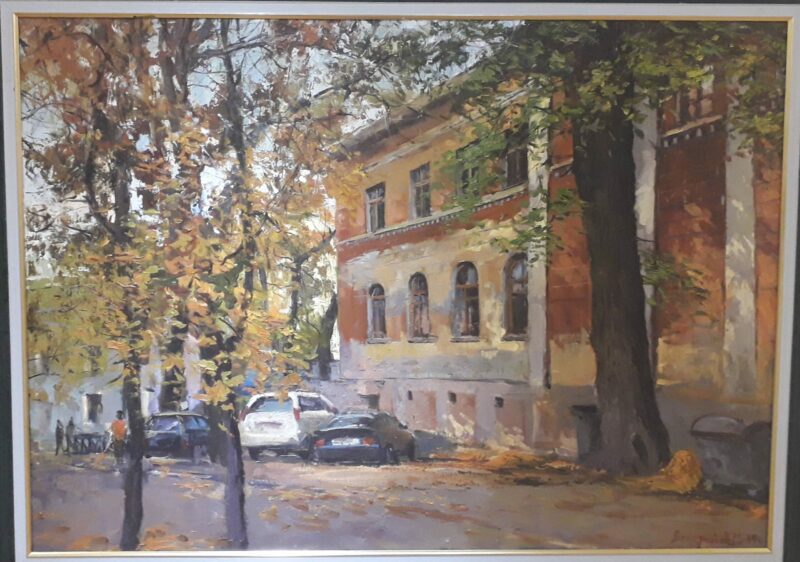 Взгляд современных художников на улицы Алматы Картина - старый Алматы