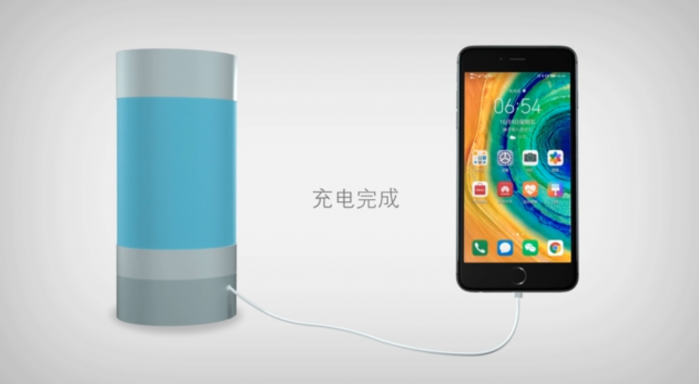 Зарядка для телефона на горячей воде