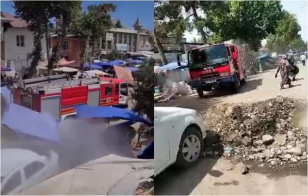 В Узбекистане людей продезинфицировали от ковида из брандспойтов