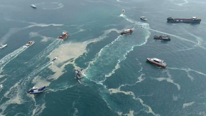 Опасную слизь из Мраморного моря впервые вынесло в Эгейское Опасную слизь из Мраморного моря впервые вынесло в Эгейское