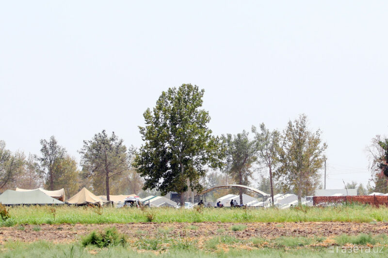 В Узбекистане построили палаточный лагерь для афганских беженцев