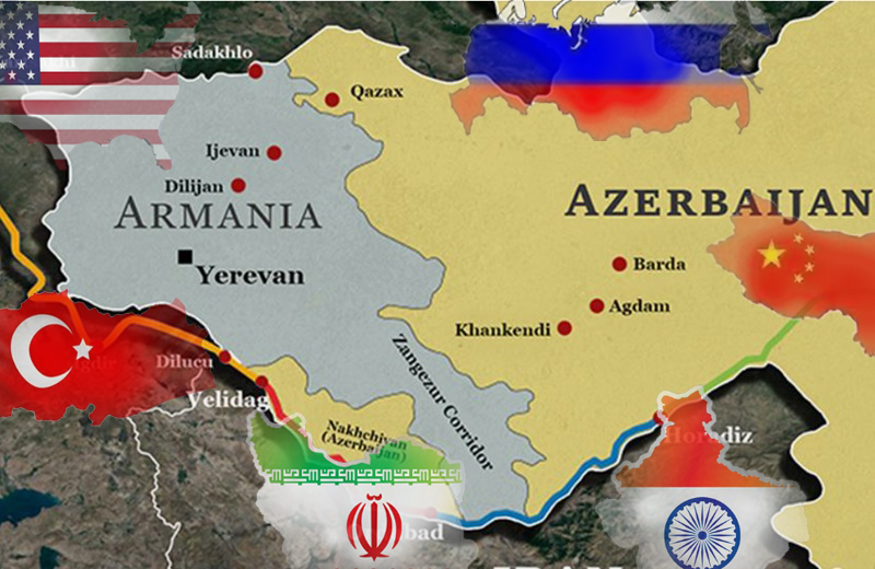 Анархия на Южном Кавказе – 2025: кто формирует новый баланс сил в регионе? Карта: Зангезурский коридор, Южный Кавказ и страны мира