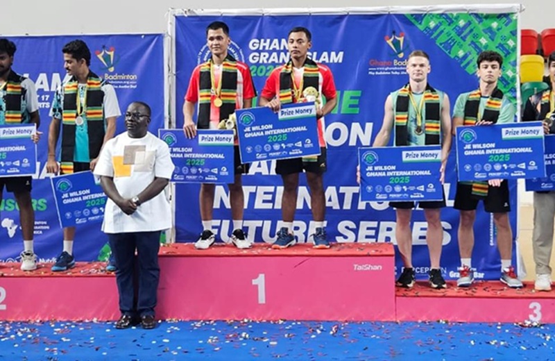 Қазақстандық бадминтоншылар Панарин мен Тәжібуллаев JE Wilson Ghana International 2025-де жұптық сайыста қола жүлде алды, бұл бадминтонға маңызды жеңіс.