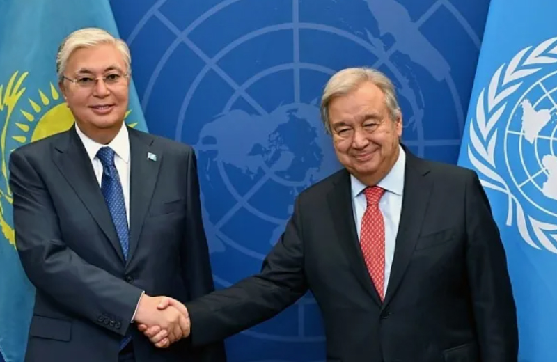 Для чего Генсек ООН Антониу Гуттериш приедет в Алматы Генсек ООН Антониу Гуттериш и Касым-Жомарт Токаев