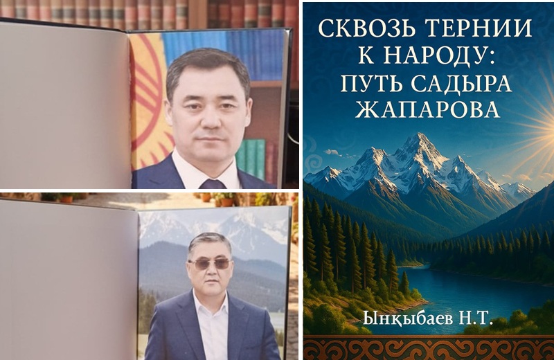 Житель Токмока обратился к президенту Жапарову: "Сегодня мы видим другой Кыргызстан" Книга жителя города Токмок Нурлана Ынкыбаева