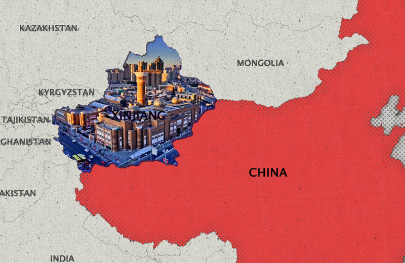 Синьцзян на карте
