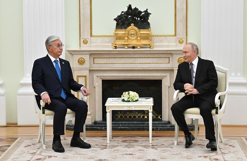 Визит Токаева в Москву, встреча Токаева и Путина в Кремле
