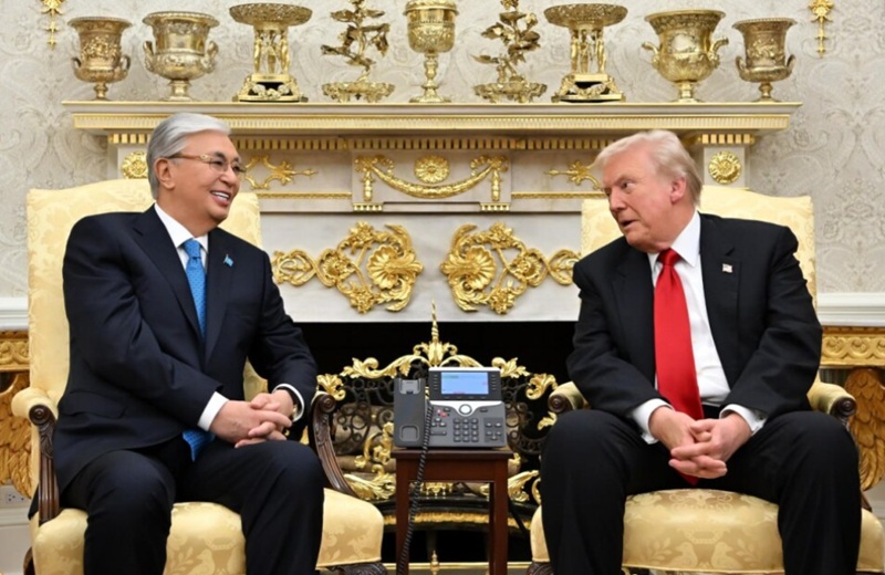 Токаев и Трамп - во время визита Президента Казахстана в США